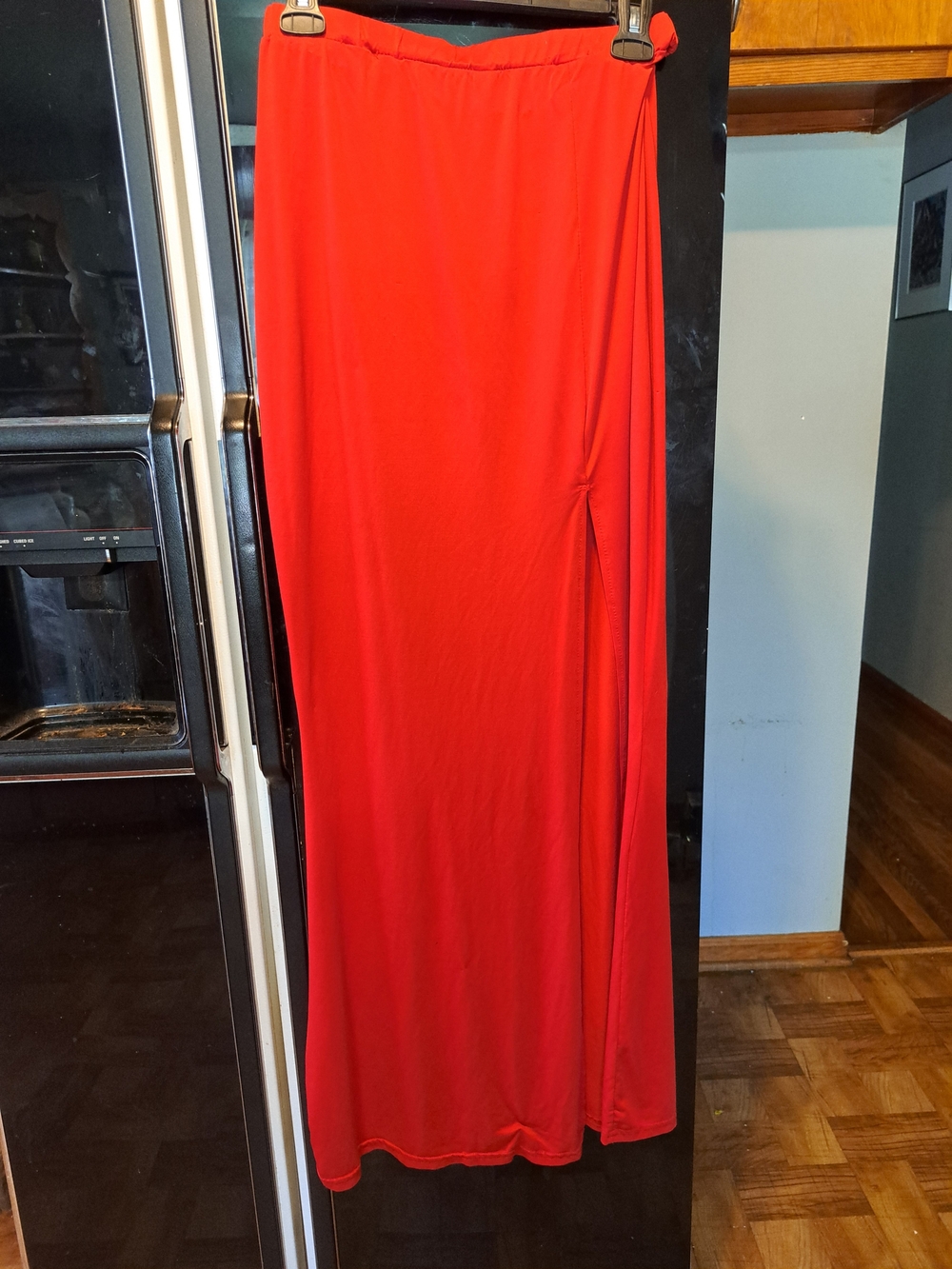 Red Maxi Skirt
